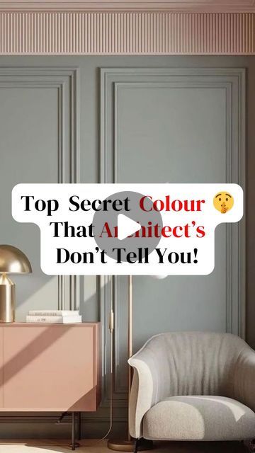 Creative Voiz | Interior Design Studio on Instagram: "↘️ Repost because this reel is most loved by my Instagram Family ❤️🙏🏻

Top secret colour that are ‘Architect’s Secret Weapon’ 🤫

Let me tell you which colour shade it is!

For Appointments:
Call📞: + 91 9811974999, 9999885699
📱 Whatsapp Us On - ‪+91 93193 3646‬9

❤️ If this helped you, Follow @creativevoiz for more tips!
👉🏻 Save this for later
✈️ Share this with a friend

[Trending reels, Interior design, Interior, Reels, Gurgaon, Dubai, Niharika Mehta, Creative Voiz, Instagram Growth, Instagram Update, Trending Content, content creation, viral reels ]" Structure Colour Design Wall, Colour Combinations For House Interior, Study Room Colour Combination, Celling Colour Combinations, Best Color For Living Room, Full House Videos, Asian Paints Colour Shades, Colour Combinations Interior, Rental Makeover