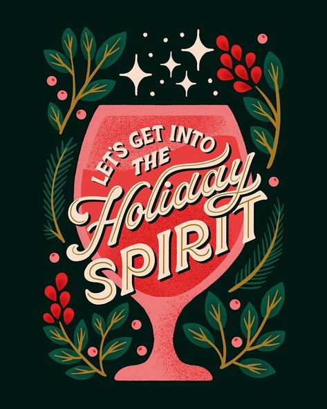 Art Licensing — Jessica Molina | Lettering, Illustration, and Design Christmas Illustration Design, Christmas Graphic Design, Lettering Illustration, Christmas Typography, Graphic Design Cards, Holiday Design Card, Holiday Poster, Christmas Graphics, Christmas Lettering