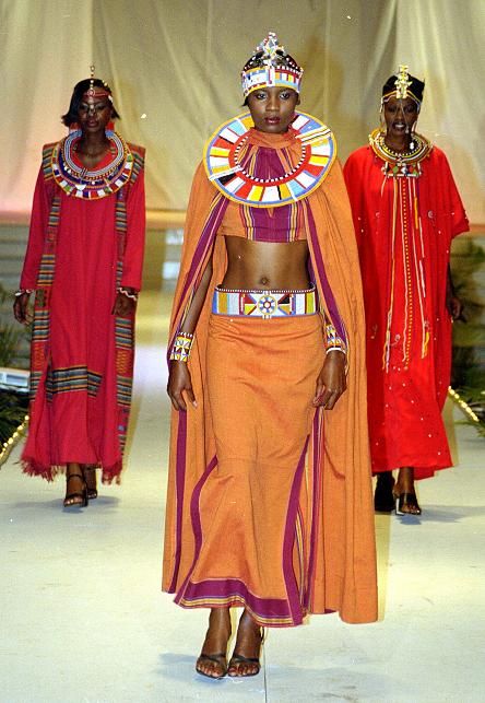 Africa on the runway African Heritage Design company collection by Alan Donovan Traditional West African Clothing, Kenyan Cultural Wear, Kenyan Clothes, Kenya Clothing, African High Fashion, Nigerian Art, African Costume, Storm Xmen, Kenya Fashion