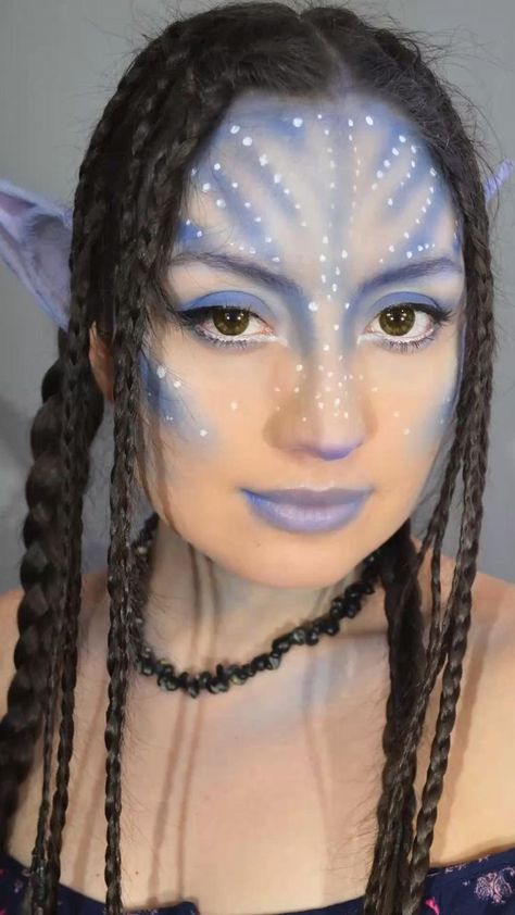 Avatar Makeup, Avatar Halloween, Skin Tone Makeup, Blue Avatar, Creepy Halloween Makeup, Character Makeup, Trendy Halloween Costumes, Fantasias Halloween, Trendy Halloween