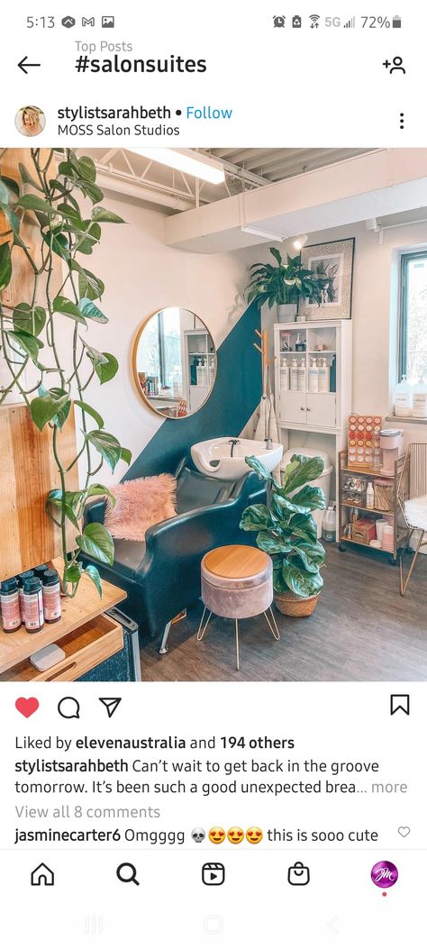 Witchy Salon Suite, Maximalist Salon Suite, Eclectic Salon Suite, Maximalist Hair Salon, Maximalist Salon, Groovy Salon, Salon Studio Suite, Facial Room, Eclectic Maximalism