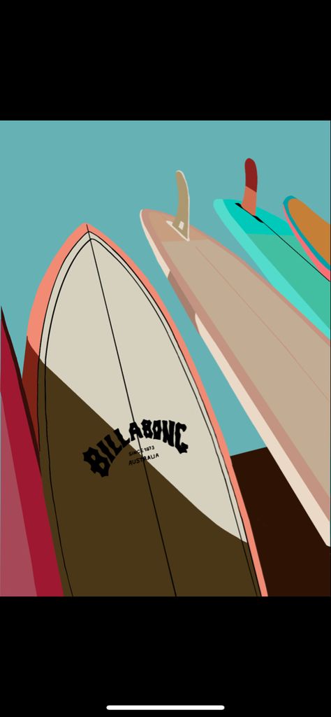 Surfboards by Billabong i drew on Procreate🤙🏼 Surfboard Illustration, Surfboard Repair, Billabong, Surfboard, Surfing, Repair, Branding