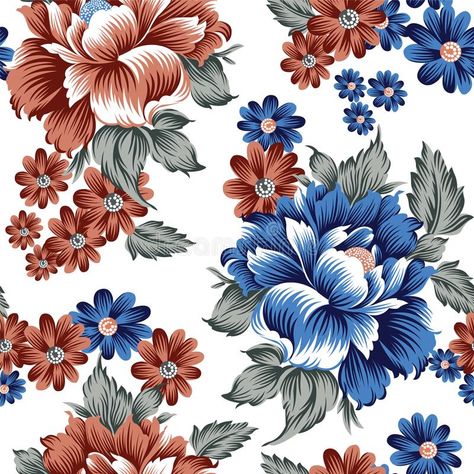 Illustration about Seamless textile floral pattern design for textile fabrics, ceramic tiles and wallpapers. Illustration of japanese, carpet, asian - 200957122 Motif Design Pattern Textiles, Japanese Textiles Patterns, Floral Prints Pattern Textile Design, Floral Textile Prints, Japanese Carpet, Digital Design Textile, Japanese Florals, Kashmiri Work, Fabric Tiles