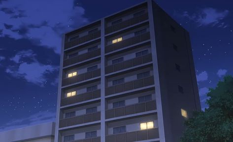 Anime Apartment Building, Apartment Building Aesthetic, Anime Apartment, Interactive Backgrounds, Outside At Night, Life Core, Episode Interactive, Episode Interactive Backgrounds, Building Aesthetic