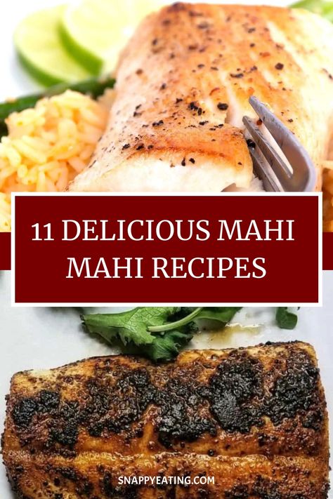 These mahi mahi recipes are for fish lovers! This hearty whitefish is filling and delicious, and it even stands up to grilling. It’s great for family meals. Grilled Maui Maui Fish Recipes, Sides For Mahi Mahi, Pan Seared Mahi Mahi Recipes, Broiled Mahi Mahi Recipes, Mahi Air Fryer Recipe, Recipes For Mahi Mahi, Oven Baked Mahi Mahi Recipes, Recipes For Mahi Mahi Fish, Magi Mahi Recipes