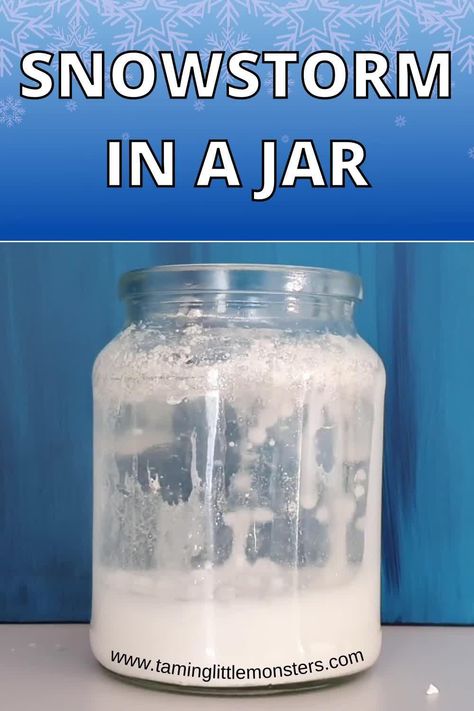 Winter Kids Science Experiments, January Science Preschool, Group Science Projects, Winter Themed Science Experiments, Snow Homeschool Activities, Winter Activity For Kids Preschool, Snow In A Jar Experiment, Grinch Science Activities For Kids, Science Fiction Activities