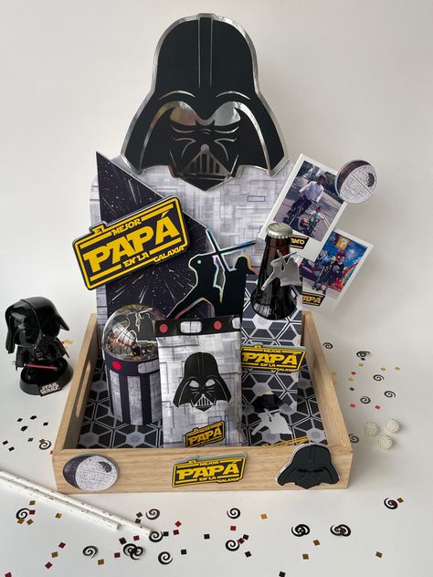 Celebra a papá Ideas Cumpleaños, Star Wars Party, Craft Gifts, Candy Bar, Gift Shop, Fathers Day, Star Wars, Gift Wrapping, Packaging