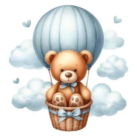 Cute teddy bear with ballons and flowers | Premium AI-generated PSD Teddy Bear With Balloons, Bear With Balloons, Baby Shower Background, Balloon Pictures, Baby Boy Cards, Boys Sticker, Baby Illustration, Boy Cards, Cute Teddy Bear