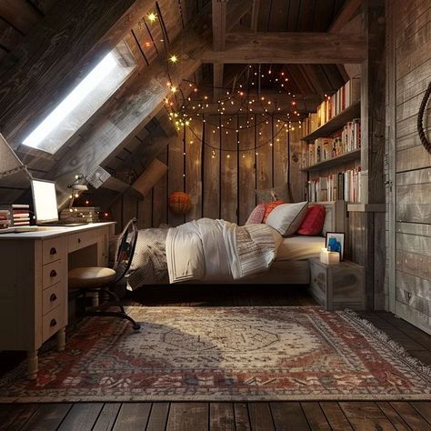 Chocolate Brown Bedrooms, Bedroom Ideas For Teens, Chocolate Bedroom, Slanted Roof, Cabin Room, Cozy Bedroom Ideas, Calm Color Palette, Cabin Bedroom, Dream House Rooms