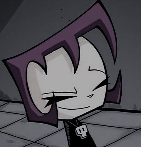 Gaz Pfp Invader Zim, Gir Invader Zim Icons, Gaz Invader Zim, Angel Hierarchy, 2000s Shows, Jhonen Vasquez, Invader Zim Characters, Creepy Images, Anime Maid