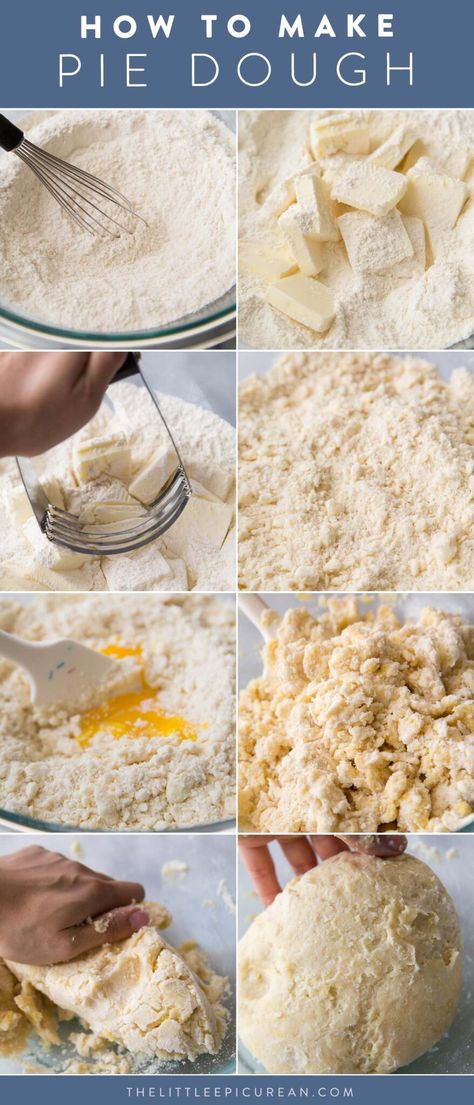 How to Make Pie Dough - The Little Epicurean Diy Pie Dough Recipes, Easy Pie Shell Recipe, Fry Pies Recipe, Homemade Hand Pie Dough, How To Make Pies Recipes, Easy Hand Pie Dough, How To Make Pie Pastry, Hand Pie Dough Recipe Easy, Homemade Pie Filling Recipes