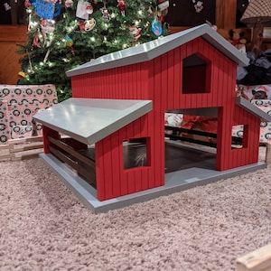 Wooden Toy Barn, Diy Horse Barn, Mini Barn, Barn Kits, Toy Barn, Wooden Toys Plans, Wooden Barn, Dream Barn, Horse Barns