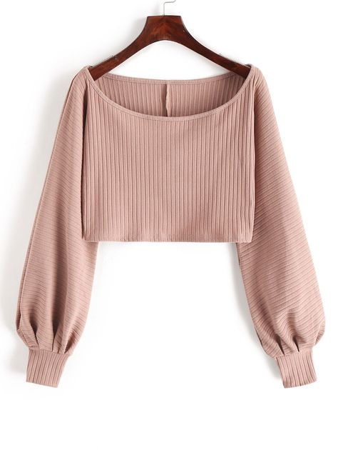 Stylish Hoodies, Chique Outfits, Causual Outfits, Crop Top Outfits, Girls Fashion Clothes, Teenage Fashion Outfits, Lantern Sleeve, Looks Style, Teen Fashion Outfits