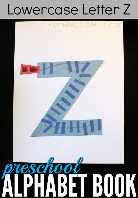 Letter Z Preschool, Z Is For Zipper, Letter Z Art, Cool Alphabet Letters, Letter Z Crafts, Preschool Alphabet Book, Alphabet Crafts Preschool, Abc Crafts, Alphabet Letter Crafts