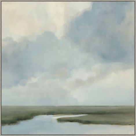 Rainy Day Marsh Wendover Art, Wendover Art Group, Lake Resort, New Traditional, Clear Water, Rainy Day, Blue Gray, Painting Ideas, Gallery Wrap Canvas