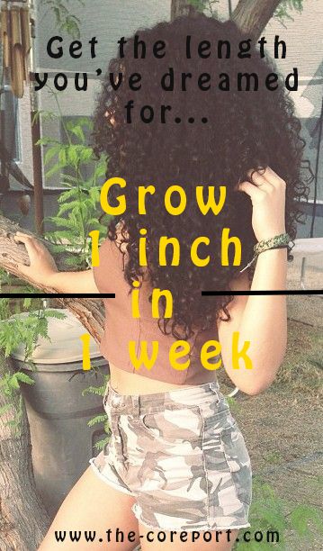 Grow Your Hair 1 inch in 1 Week - Blossom  SolBlossom  Sol Grow Hair Overnight, Inversion Method, Grow Black Hair, Diy Conditioner, Natural Hair Remedies, Slow Hair Growth, Black Hair Growth, Frizzy Curly Hair, Male Hair