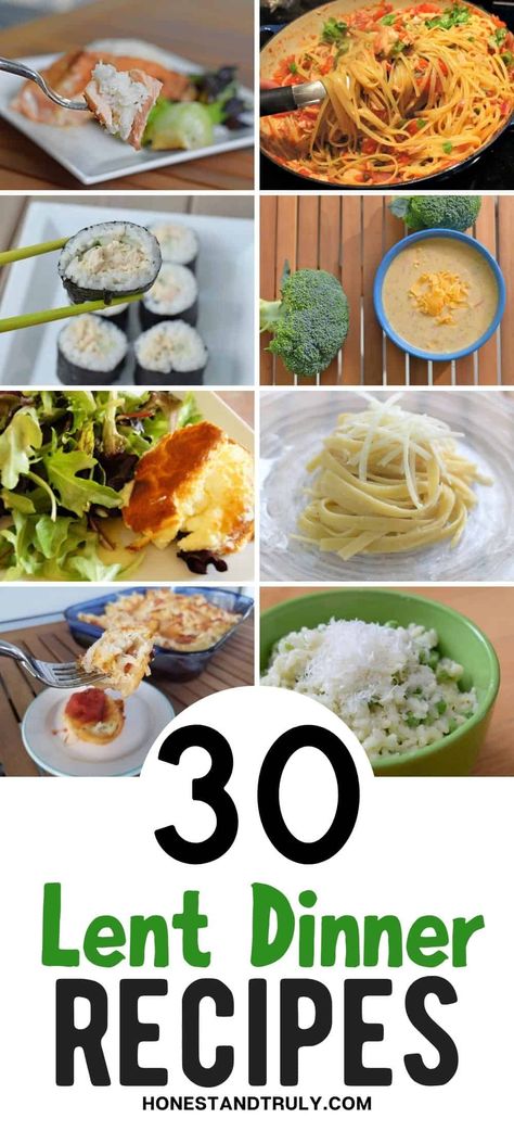 Meals For Lent Fridays, Lent Dinner Ideas, Catholic Lifestyle, Ideas For Lent, Amazing Dinner Ideas, Lenten Meals, Meatless Pasta, Air Fryer Keto, Great Dinner Ideas