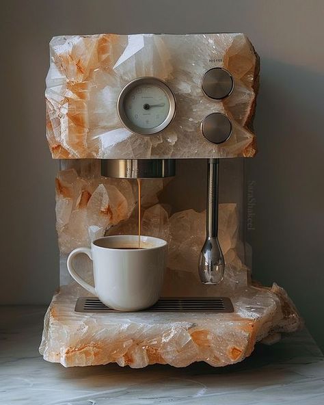 Sara Shakeel on Instagram: "So here’s a little update for you 📣….. I’m thrilled to announce that we have OVER 3,000 subscribers for the Crystal Coffee Machine, and we’re trending as the No. 1 upcoming campaign on Indiegogo! 🥳✨ This clearly shows we’re on the right track. If you haven’t subscribed yet via the link in my bio, you’ll miss out on the launch announcement! We are currently in the process of creating our first working prototype, all the crystals are ethically sourced , I am interviewing each crystal and they are extremely excited to become a part of the coffee machine 🥹🥲😂 and I will keep you updated on our progress over the next few days, Additionally, I’m developing a reward system for all our crowdfunding supporters. This project thrives on the love and support of those wh Coffee Machines Aesthetic, Coffee Machine Aesthetic, Sara Shakeel, Life Right Now, Deco Originale, Reward System, Coffee Decor, Dream House Interior, Humble Abode