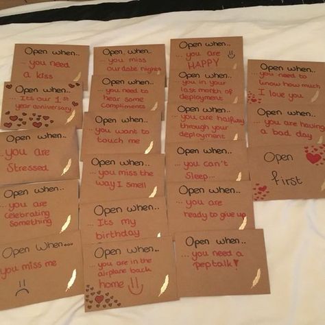 Open when letters for my boyfriend who is in the militairy Letters For My Boyfriend, Open When Ideas, Open When Letters For Boyfriend, Letters For Boyfriend, Open When Cards, Letter To My Boyfriend, 365 Jar, Open When Letters, Letters To Boyfriend