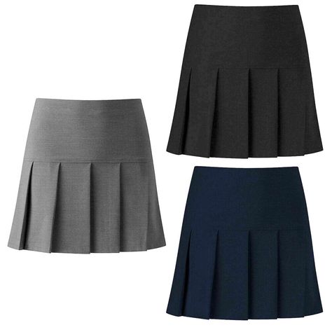 Ladies Uniform, Pleated School Skirt, British School Uniform, Pleated Skirt Pattern, School Uniform Skirts, Choco Biscuit, Girls School Uniform, African Attire Dresses, Sixth Form