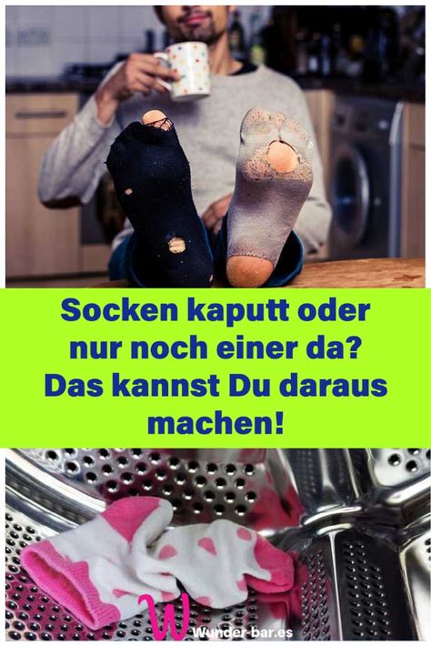 Einzelne Socken und Socken mit Löchern sind noch lange kein Fall für den Altkleidersack. Mit unseren Ideen zum Basteln, für DIY und Upcycling kannst Du tolle Sachen aus alten Socken machen. #socken #upcycling #basteln #ideen Upcycled Textiles, Upcycle Tshirt, T-shirt Refashion, Shirt Refashion, Upcycled Clothing, Sewing For Kids, Upcycle Clothes, Diy And Crafts, Recycling