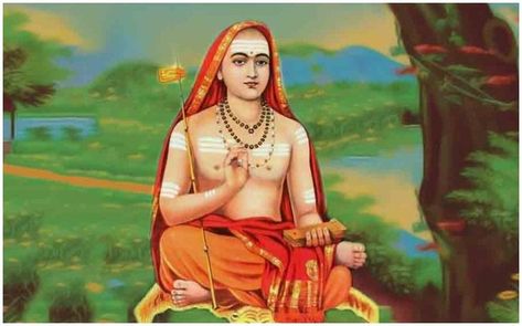 Aadhi Shankara- IS 12 Sankaracharya Images, Integral Yoga, Advaita Vedanta, Meditation Mantras, Hinduism Art, Three Graces, Image Hd, Photo Image, Spirituality