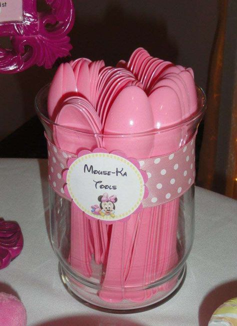 Minnie Mouse Birthday Party Ideas | Photo 31 of 86 | Catch My Party Minnie Mouse Birthday Food, Minnie Mouse Food Ideas, Minnie Mouse Birthday Party Food, Minnie Mouse Second Birthday Party, Minnie Mouse Themed Food, Minnie Mouse 2nd Birthday Party, Minnie Mouse Birthday Party Ideas, Rodjendanske Torte, Minnie Mouse Birthday Party Decorations