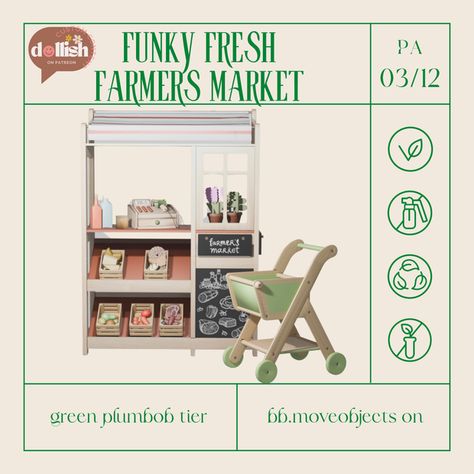 Funky Fresh Farmers Market | Patreon Sims 4 Kids Playroom, Sims 4 Cc Maxis Match Furniture Sets Patreon, Sims4 Cc Furniture Cottagecore, Sims 4 Cc Toddler Furniture Patreon, Sims 4 Todlers Cc Furniture, Sims 4 Lemonade Stand, Sims 4 Alpha Cc Furniture, Sims 4 Cc Todler Room, Sims 3 Mods