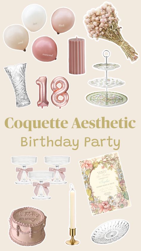 Coquette Birthday Party 🎀 #couquettebirthday #couquetteaesthetic #girlsbirthdayparty #sweet16 #eighteenthbirthdayparty #victorianbirthday #birthdaythemes #birthdayideas Follow my shop @Chelsalately on the @shop.LTK app to shop this post and get my exclusive app-only content! #liketkit #LTKparties #LTKfamily #LTKstyletip @shop.ltk https://liketk.it/4sEp5 Coquette Aesthetic Birthday, Aesthetic Sweet 16, 16 Birthday Ideas, Sweet 16 Birthday Ideas, Coquette Birthday Party, Victorian Birthday, Coquette Birthday, Sweet 15 Party Ideas, 18th Birthday Party Themes