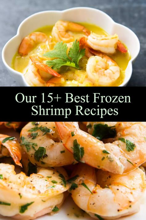 Are you looking for frozen shrimp recipes? Did you know that right there in your grocery store’s frozen aisle there is an easy and healthy dinner staple just waiting for you?  A lot of home chefs think that frozen cooked shrimp recipes just cover one thing: shrimp cocktail or a simple boiled shrimp recipe. Uncooked Shrimp Recipes, Recipes For Precooked Shrimp, Pre Cooked Shrimp Recipes Easy, Boil Frozen Shrimp, How To Cook Frozen Shrimp, Frozen Pre Cooked Shrimp Recipes, Frozen Cooked Shrimp Recipes, Frozen Shrimp Recipes Easy, Pre Cooked Shrimp Recipes