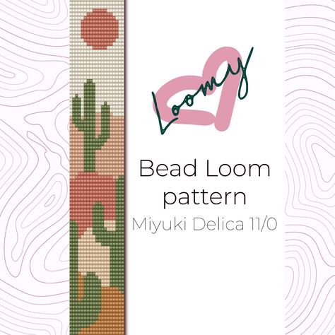 Frog Bead Loom Patterns, Cactus Seed Bead Bracelet Pattern, 2 Color Bead Loom Patterns, Bead Loom Bookmark, Bead Loom Projects, Bead Loom Patterns Beginner, Seed Bead Loom Patterns Free, Bead Loom Bracelets Patterns, Bead Loom Bracelet Patterns