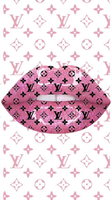 Louis Vuitton Wallpaper, Louis Vuitton Pattern, To Share, Chanel, Lips, Louis Vuitton, Wallpapers, Pattern, Pink