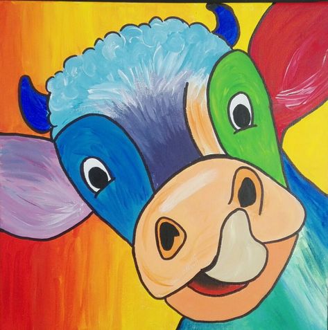 Easy Art For Beginners, Hen Painting, Farm Painting, Kids Canvas Painting, Cute Easy Paintings, Farm Paintings, Art For Beginners, Painting Easy, Kids Canvas