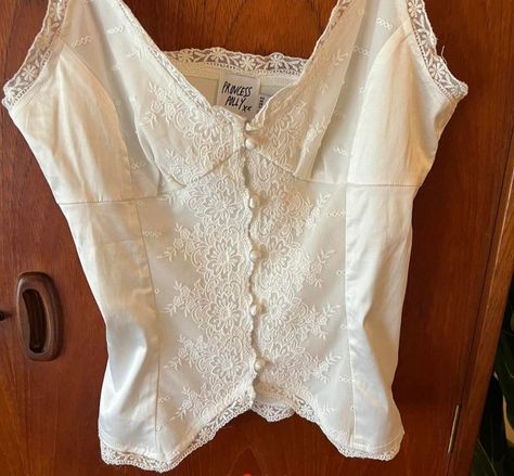 White Dainty Top, Lacy White Top, Coquette Princess, Thrift Manifest, Current Fashion, Current Fashion Trends, Princess Polly, Cami Top, Cami Tops