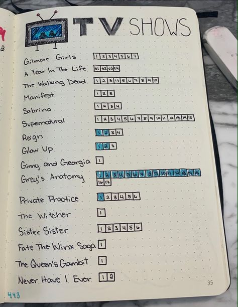 Bullet Journal Tv Show Tracker, Tv Show Tracker Bullet Journal, Tv Show Journal, Tv Show Tracker, Show Tracker, Journal 2025, Bullet Journal Tracker, Bulletin Journal Ideas, The Queen's Gambit