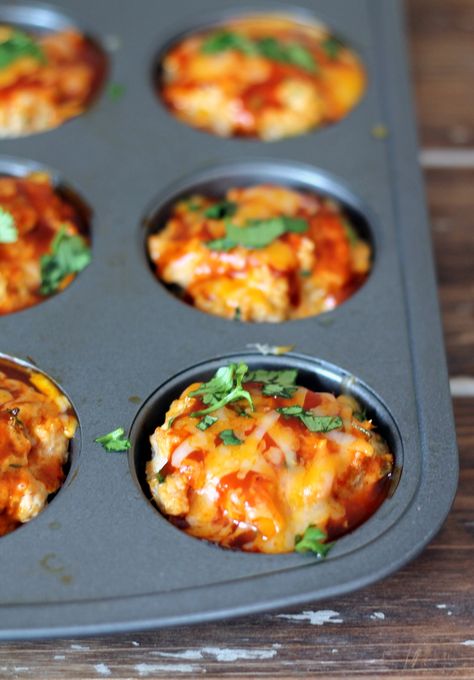 Cheesy Chicken Quinoa Enchilada Meatloaf Muffins - Ambitious Kitchen Enchilada Meatloaf, Quinoa Enchilada, Meatloaf Muffins, For Dinner, Healthy Dinner Options, Chicken Quinoa, Healthy Muffin Recipes, Muffin Tin Recipes, Cheesy Chicken