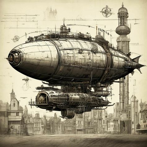 Steampunk Airships, Steampunk Games, Game Art Environment, Steampunk Vehicle, Vertical City, Steampunk Artwork, Steampunk Airship, Steampunk Aesthetic, Diesel Punk