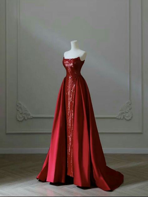 Dark Red Dress Long, Dark Red Formal Dress, Dream Prom Dress, Prom Dress Inspo, Dark Red Dresses, Red Dress Long, Dream Prom, Dress Inspo, Fashion Inspiration Design