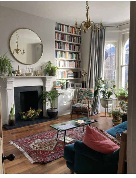 London House Living Room, Contemporary Edwardian Interiors, Living Room London, Tenement Flat Interiors Glasgow Living Room, Scandi Victorian Living Room, Edinburgh Flat Interior, Period Property Interiors, Edinburgh Flat, New Build Living Room Ideas Uk