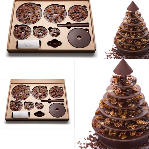 Christmas Tree Chocolate, Chocolate Christmas Tree, Chocolate Christmas Gifts, Christmas Tree Chocolates, Christmas Chocolates, Chocolate Shapes, Chocolate Tree, Chocolate Stores, Chocolate Work