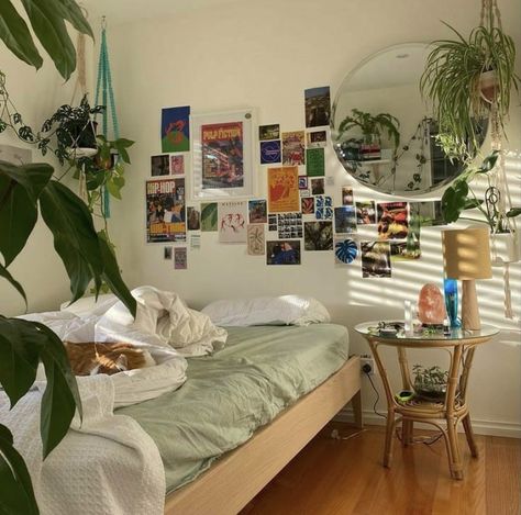 @sophiafoubert1 Artsy Room, Cozy Maximalism, Western College, Women Cave, Cozy Porch, Lovely Bedroom, Cave Room, Lots Of Plants, Lifestyle Goals