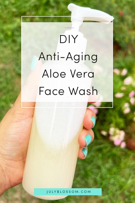 Do not make this DIY anti-aging aloe vera face wash if you don't want clear glowing skin ASAP! Diy Anti Aging Face Wash, Hyperpigmentation Remedies, Anti Aging Face Wash, Aloe Vera Recipes, Carrier Oils For Skin, Skin Essential Oils, Aloe Vera Face Wash, Homemade Face Wash, Diy Face Wash