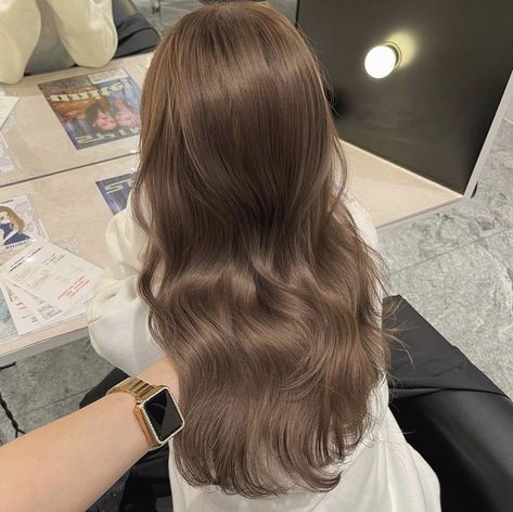 Dust Ash Hair, Ash Hair Color Ideas, Kpop Hair Color, Pelo Cafe, Hair Color Asian, Beige Hair, Korean Hair Color, Ash Hair, Brown Hair Looks