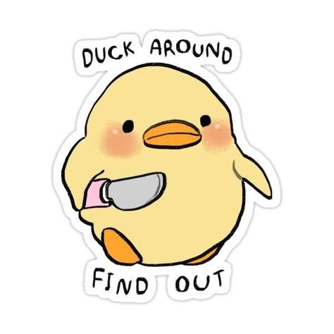 Meme Duck, Pc Stickers, Funny Ducks, Duck Drawing, Cute Wallpapers For Ipad, Funny Duck, Cute Laptop Stickers, Funny Pix, Cute Doodles Drawings