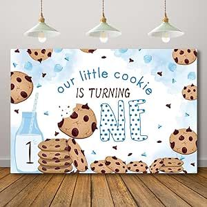 First Birthday Party Backdrop, 1st Birthday Background, Boys First Birthday Party, First Birthday Theme Boy, Cookie Birthday Party, First Birthday Cookies, Boys First Birthday, Cookies Theme, Birthday Party Photography