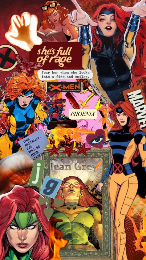 She’s mother 🥀💥 #marvelcomics #marvel #vibes #wallpaper #xmen #jeangrey #phoenix #red #orange Jean Grey Xmen, X Men Aesthetic, Phoenix Rebirth, X-men Wallpaper, Comic Wall, Phoenix Marvel, Phoenix Wallpaper, Storm Marvel, Xmen Comics