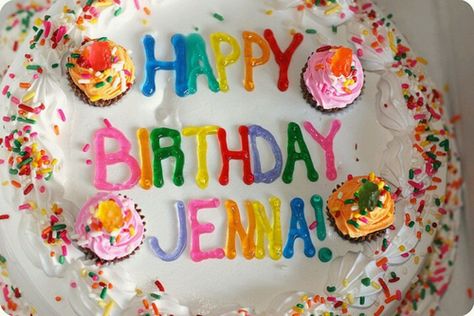 @jennaldewan #HappyBirthdayJenna #TatumPhotoADay Frozen Yogurt Cake, Happy Birthday Jenna, Yogurt Cake, Cake Designs Birthday, Frozen Yogurt, Birthday Wishes, Cake Designs, Yogurt, Cake Decorating