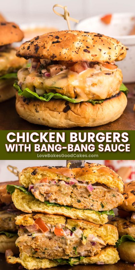 Stuffed Chicken Burgers, Hot Honey Ranch Chicken Smash Burgers, Chicken Burger Toppings, Smashed Chicken Burger, Smash Chicken Burger, Ground Chicken Burgers Recipe, Healthy Smash Burger, Chicken Burger Ideas, Chicken Burger Sides