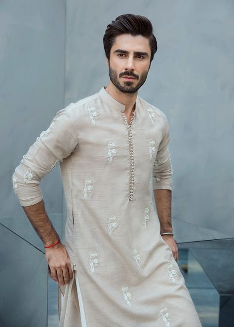 Kurta – Page 2 – Sadaf Fawad Khan Men Ethnic Wear India, Sadaf Fawad Khan, India Fashion Men, Latest Kurta Designs, Man Dress Design, Indian Wedding Clothes For Men, Kurta Pants, Fawad Khan, Boys Kurta Design