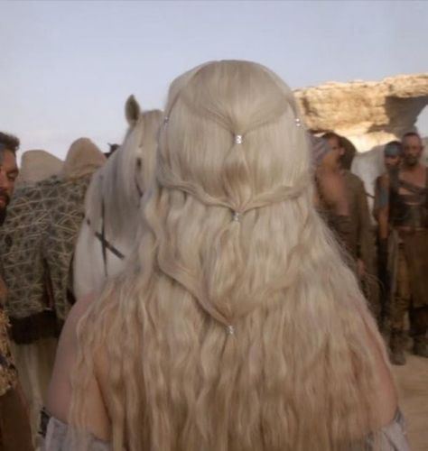 Kahleesi Hair, Khalessi Hair, Daenerys Targaryen Hair, Daenerys Hair, Targaryen Hair, Khaleesi Hair, Long Braided Hairstyles, Braid Game, Medieval Hairstyles